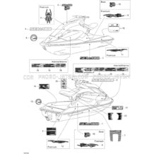 09- Decals pour Seadoo 2005 3D RFI, 2005