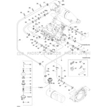 01- Cooling System pour Seadoo 2005 GTI RFI STD, 2005