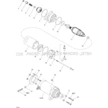 04- Electric Starter pour Sea-Doo 2005 GTI RFI STD, 2005