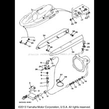 HULL DECK pour Yamaha 1996 WaveRunner WAVE VENTURE 1100 - WVT1100U - 1996