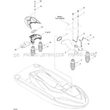 09- Ventilation pour Sea-Doo 2005 GTI RFI STD, 2005