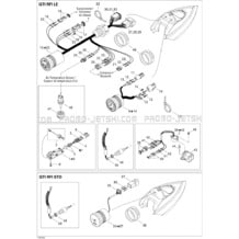 10- Electrical Accessories STD pour Seadoo 2005 GTI RFI STD, 2005