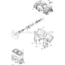 01- Crankcase And Rotary Valve pour Seadoo 2005 GTI, 2005