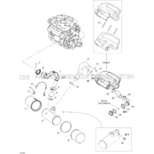 01- Exhaust System pour Seadoo 2005 RXP, 2005