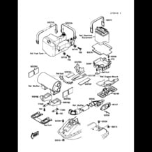 Hull Fittings pour Kawasaki 1989 650 SX