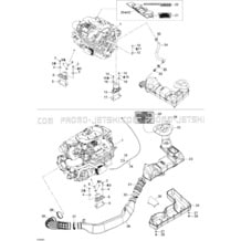 01- Engine And Air Intake pour Seadoo 2005 RXT, 2005