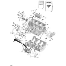 01- Engine Block pour Sea-Doo 2005 RXT, 2005