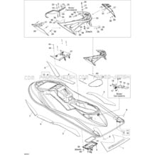 09- Body, Rear View pour Seadoo 2005 RXT, 2005