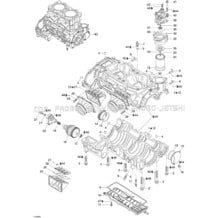 01- Crankcase And Reed Valve pour Seadoo 2006 3D 947 DI, 2006