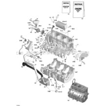 01- Engine Block pour Seadoo 2006 GTI SE, 2006