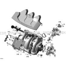 02- Air Intake Manifold GTI STD, GTI SE pour Sea-Doo 2006 GTI SE, 2006