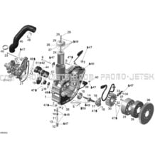 03- PTO Cover And Magneto pour Sea-Doo 2006 GTI SE, 2006