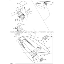 09- Front Cover pour Sea-Doo 2006 GTI SE, 2006