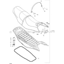 09- Seat pour Sea-Doo 2006 GTI SE, 2006