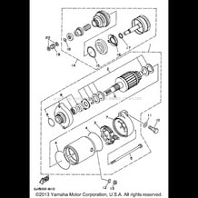 STARTING MOTOR pour Yamaha 1996 WaveRunner WAVE VENTURE 1100 - WVT1100U - 1996