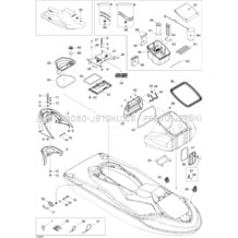09- Body, Front View pour Sea-Doo 2006 GTX 4-TEC LTD, 2006