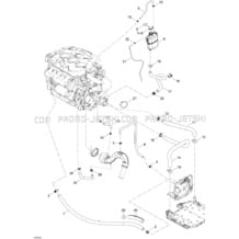 01- Cooling System pour Seadoo 2006 GTX 4-TEC SC, 2006