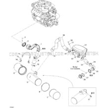 01- Exhaust System pour Sea-Doo 2006 RXP, 2006