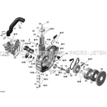 03- PTO Cover And Magneto pour Seadoo 2006 RXP, 2006