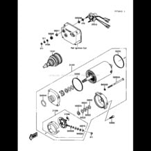 Starter Motor pour Kawasaki 1989 650 SX