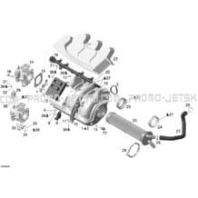 02- Air Intake Manifold pour Sea-Doo 2006 RXT, 2006