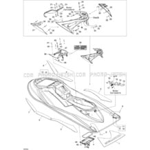 09- Body, Rear View pour Sea-Doo 2006 RXT, 2006