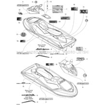 09- Decals pour Seadoo 2006 RXT, 2006