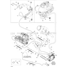 01- Cooling System pour Sea-Doo 2007 3D 947 DI, 2007