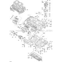 01- Crankcase And Reed Valve pour Sea-Doo 2007 3D 947 DI, 2007