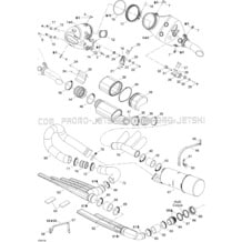 01- Exhaust System pour Seadoo 2007 3D 947 DI, 2007