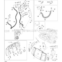 02- Air Intake Manifold pour Sea-Doo 2007 3D 947 DI, 2007