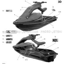 09- Decals pour Sea-Doo 2007 3D 947 DI, 2007