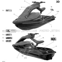 09- Decals pour Seadoo 2007 3D 947 DI, 2007