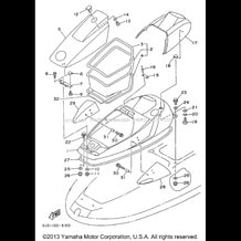 ENGINE HATCH pour Yamaha 1996 WaveRunner WAVE VENTURE 700 - WVT700U - 1996