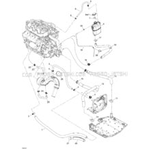 01- Cooling System pour Seadoo 2007 GTX STD & Wake, 2007