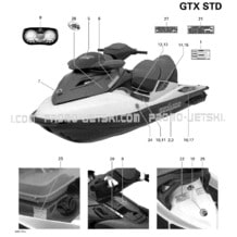 09- Decals STD pour Seadoo 2007 GTX STD & Wake, 2007