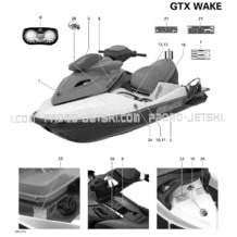 09- Decals WAKE pour Seadoo 2007 GTX STD & Wake, 2007