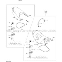 09- Seat WAKE pour Seadoo 2007 GTX STD & Wake, 2007