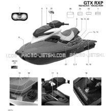 09- Decals 1503 BVIC, 1 pour Sea-Doo 2007 RXP 1503 BVIC, 2007