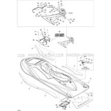 09- Body, Rear View pour Sea-Doo 2007 RXT, 2007