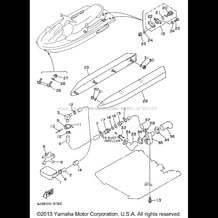 HULL - DECK pour Yamaha 1996 WaveRunner WAVE VENTURE 700 - WVT700U - 1996