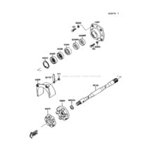 Drive Shaft pour Kawasaki 1989 Jet Mate