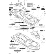 Jet Ski Sea-Doo GTX 155, 2008 2008 - Microfiche and OEM