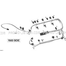 10- Engine Harness pour Sea-Doo 2008 WAKE 215, 2008