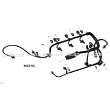 10- Engine Harness pour Seadoo 2008 RXP 155, 2008