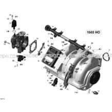 02- Air Intake Manifold And Throttle Body pour Seadoo 2008 RXP  X 255, 2008