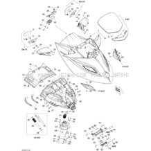 09- Front Cover pour Seadoo 2009 GTX 155, 2009