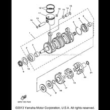 CRANKSHAFT PISTON pour Yamaha 1997 WaveRunner GP 1200 V - 1997