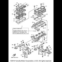 CYLINDER CRANKCASE pour Yamaha 1997 WaveRunner GP1200V - 1997