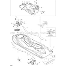 09- Body, Rear View pour Seadoo 2009 RXT 215, 2009